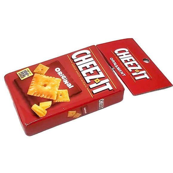 Cheez It Cheese Snack Crackers Food Collectible Christmas Ornament by Ruz - Picture 5 of 6